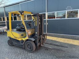 Hyster H 25 FT 2500 Kg diesel 3 delige mast,  side shift