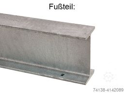 4 Stück Kragarmregal-Ständer einseitig Höhe: 4,16 m / Tiefe: 1,2 m / Länge: 4 m