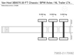 Van Hool 3B0070 20 FT Chassis / BPW Axles / NL Trailer