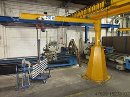 Vetter mobiler Schwenkkr Kran L 3m 250KG Hallenkran Mobilus Mob 0,25t + Kettenzug