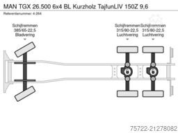 MAN TGX 26.500 6x4 BL Kurzholz TajfunLIV 150Z 9,6