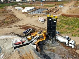 FABO Mobile Concrete Batching Plant 100 m3/h Mobile Concrete Batching Plant