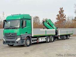 MERCEDES-BENZ ACTROS 2645 * FASSI F345.24 + FUNK + Anhänger