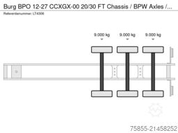Burg BPO 12-27 CCXGX-00 20/30 FT Chassis / BPW Axles...