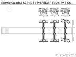 Schmitz Cargobull SCB*S3T + PALFINGER F3-203 PX | 895 Hours | 201...