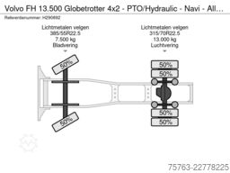Volvo FH 13.500 Globetrotter 4x2 - PTO/Hydraulic - Na...