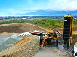 FABO Mobile Concrete Batching Plant 100 m3/h Mobile Concrete Batching Plant
