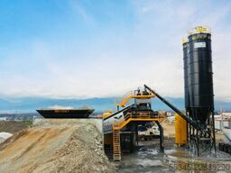FABO Mobile Concrete Batching Plant 100 m3/h Mobile Concrete Batching Plant