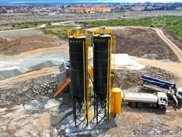 FABO Mobile Concrete Batching Plant 100 m3/h Mobile Concrete Batching Plant