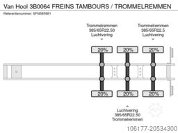Van Hool 3B0064 FREINS TAMBOURS / TROMMELREMMEN