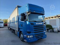 SCANIA R410 Pritsche+Plane/Retarder + Anhänger Krone