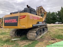Sany SY500H with long front demolition rig