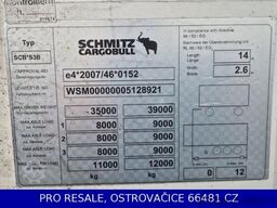 SCHMITZ CARGOBULL SKO 24/L - 13.4 FP60 + VECTOR 1550 + LIFTACHSE