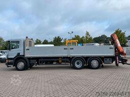 SCANIA P 320 BL 7.4m Pritsche/ Atlas 126.3+FB/ 10m=1.4t