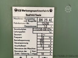 VEB Werkzeugmaschinenfabrik Saalfeld / S BK 25 AI