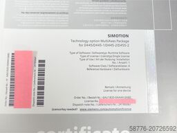 Siemens certificate 6AU1820-0AA44-0AB0 for D445/D445-1/D445-2/D455-2 ung.