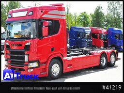 SCANIA R500, Abrollkipper, HIAB, Lift-Lenkachse,