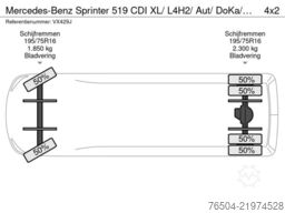 Mercedes-Benz Sprinter 519 CDI XL/ L4H2/ Aut/ DoKa/ 3.5T