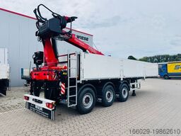  Wiese Baustoffauflieger - Heckkran Kran Fassi