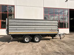 Möslein TDS 13 Schwebheim  13 t Tandemkipper- Tieflader, Aufsatzbordwände