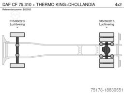 DAF CF 75.310 + THERMO KING+DHOLLANDIA