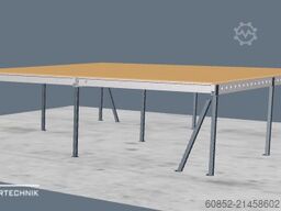 10x10m Lagerbühne , Belastung : 500kg/qm Unterkante: 2,5m , ca. 100qm Systembühne