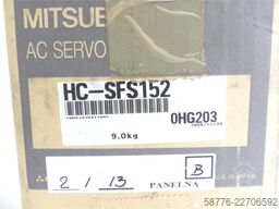 Mitsubishi HC-SFS152 AC Servomotor SN: 4X090104404X - ! -
