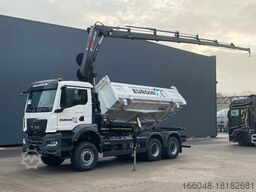 MAN TGS 33.440 6x6 /3-Seiten- Kipper / HIAB 228-6