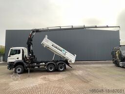 MAN TGS 33.440 6x6 /3-Seiten- Kipper /  HIAB 228-6