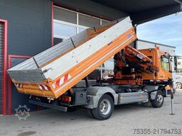 MERCEDES-BENZ Atego 818 3,8MEILLER 3-S-Kipper Kran Atlas 57.3