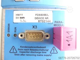 Stöber FDS5055/L Posidrive Servoantrieb HW 11 SW 5.3C SN: 8702144