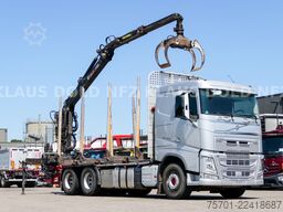 VOLVO FH 500 Holztransporter Kran Lift-/Lenkachse EU6
