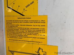 Wecon Jumbo XXL Innen 3090 mm Hubdach Verzinkt