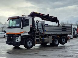 Renault C 440 - 6x2*4 - HIAB X Pro 232 Crane - Meiler 3...