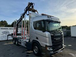 Scania R730 V8 6X4, Retarder,Timber-truck + Kesla, 2020