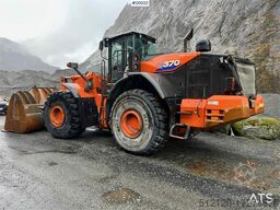 Hitachi zw370-6 wheel loader w/ scale, printer & bucket