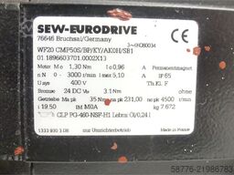 SEW-EURODRIVE SEW WF20 CMP50S/BP/KY/AK0H/SB1 Schneckengetriebemotor SN 01.1896603701.0002X13