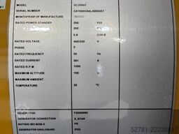 CAT DE250E0 - C9 - 250 kVA Generator - DPX-18019