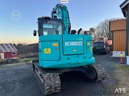 Kobelco SK75SR-3E crawler excavator with rototilt, 4 bucke