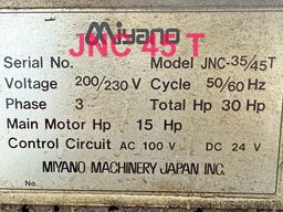 Miyano BNC 34-S Gegenspindel + JNC 45-T 2. Revl