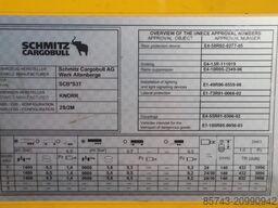 Schmitz Cargobull SCB3ST CoC Documents, TuV Loading Certificate, Dut