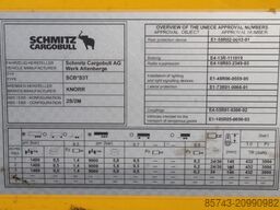 Schmitz Cargobull SCB3ST CoC Documents, TuV Loading Certificate, Dut