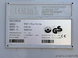 HSM V-Press 860 - 2012