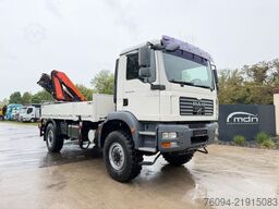 MAN TGM 18.330 4x4 Pritsche KRAN FUNK single bereift