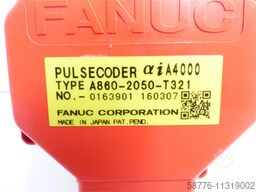 Fanuc A06B-2218-B000 # 0100 Motor + A860-2050-T321 SN C164F0C45  - ! -