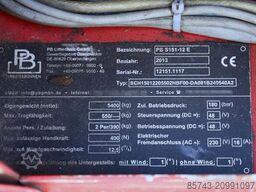 PB Lifttechnik S151-12E Electric, 15m Working Height, 550kg Capac