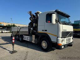 Volvo FH 12- 420 CASSONE+GRU PM 37 BIANCO 6X2