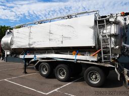 Ligthart 3 axle high pressure and suck 27 m3 tipper tank...
