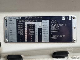 SCANIA R500 NGS CR20H 6x2 26 m3 Silo