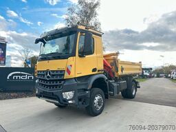 MERCEDES-BENZ Arocs 1846 4x4 Kipper Kran FUNK AHK 55to